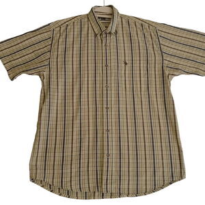 Knights Sportswear Mens Button Up Shirt Multi-Color Size Large Polyester Blend